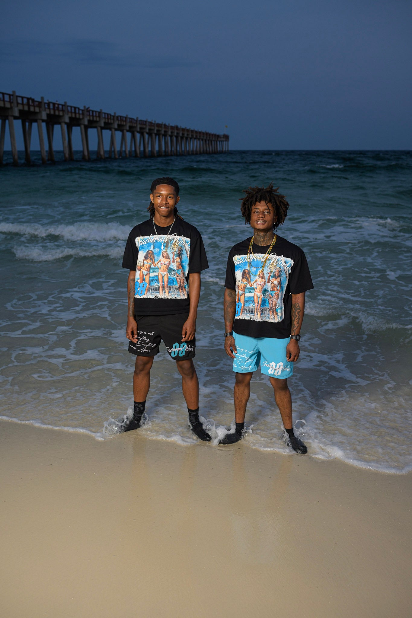 Trs “88” beach shorts
