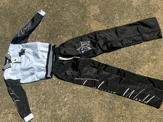 BLACK/WHITE TW WINDBREAKER PANTS